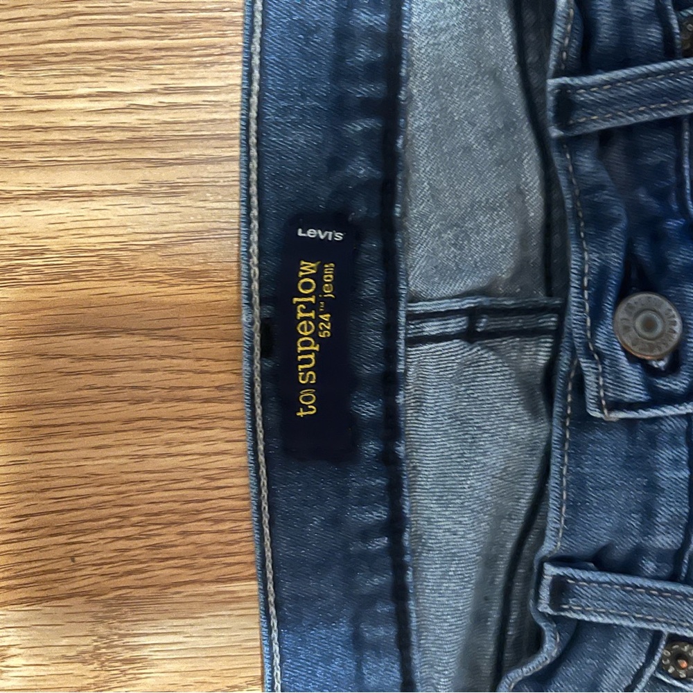 Levi's Blue Flare Wide Leg Jeans with Classic Denim